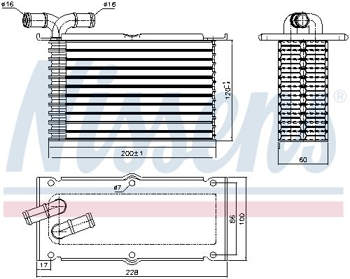 Интеркулер VAG A1/A3/Leon/Octavia/Yeti/Golf/Passat/Tiguan NISSENS 96470