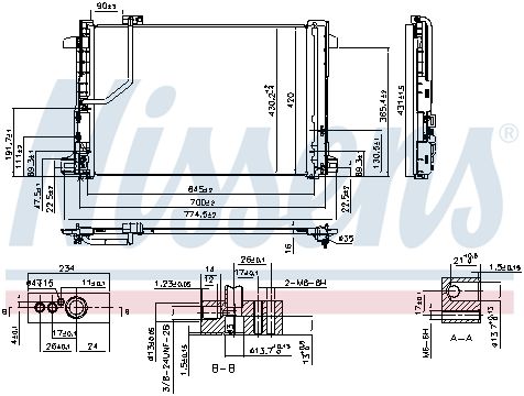 Радиатор кондиционера NISSENS 940035