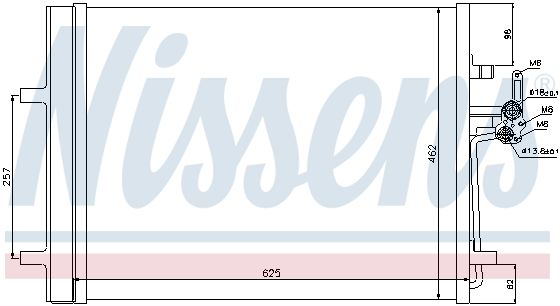 Радиатор кондиционера NISSENS 940044