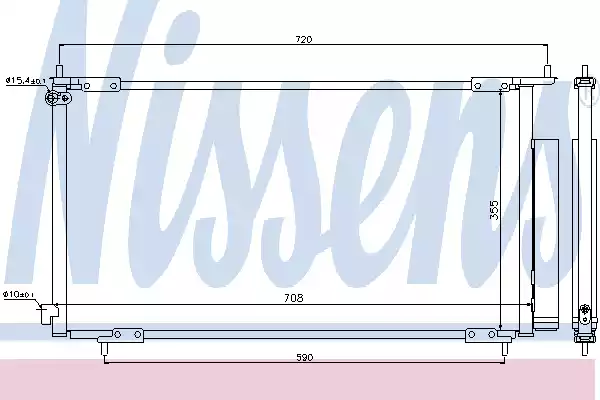 Радиатор кондиционера NISSENS 94772