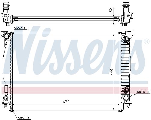 Радиатор основной NISSENS 60307A