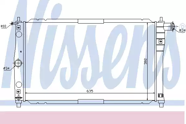 Радиатор основной NISSENS 61654