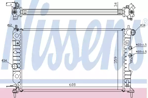 Радиатор основной NISSENS 630121