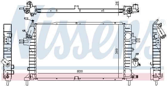 Радиатор основной NISSENS 63029A