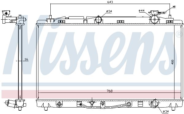 Радиатор основной NISSENS 646812