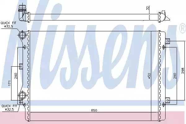 Радиатор основной NISSENS 65279A