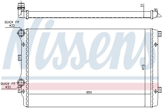 Радиатор основной NISSENS 65280A