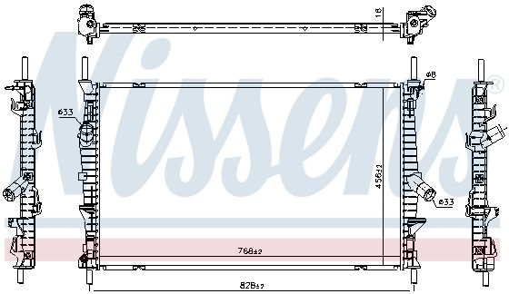 Радиатор основной NISSENS 66861