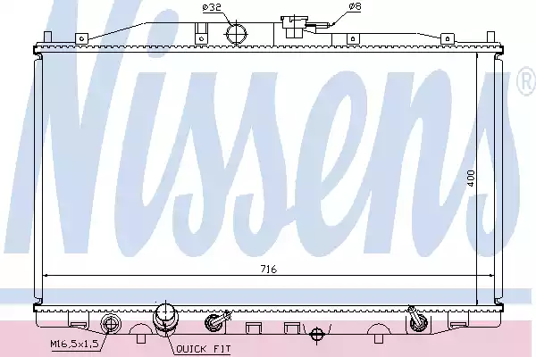 Радиатор основной NISSENS 68112