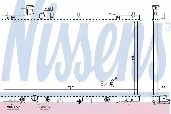 Радиатор основной NISSENS 681372