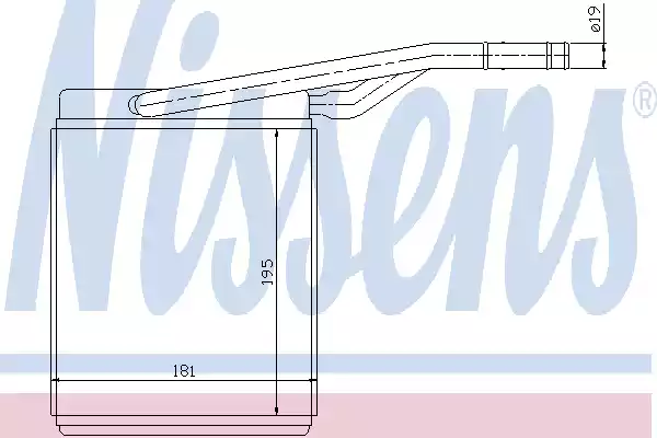 Радиатор отопителя салона NISSENS 71747