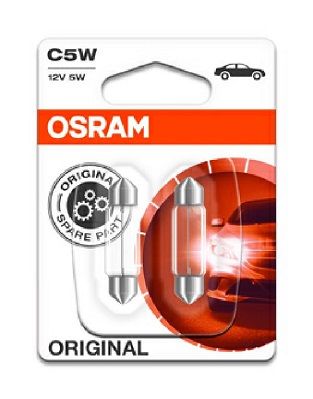 Лампа 12V C5W 5W OSRAM ORIGINAL LINE 2 шт. блистер 6418-02B