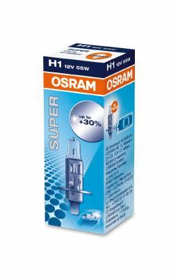 Лампа 12V H1 55W +30% OSRAM SUPER 1 шт. картон 64150SUP