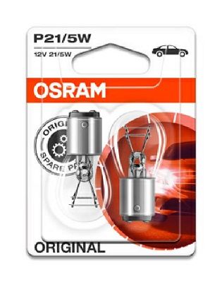 Лампа 12V P21/5W 21/5W BAY15d OSRAM ORIGINAL LINE 2 шт. блистер 7528-02B