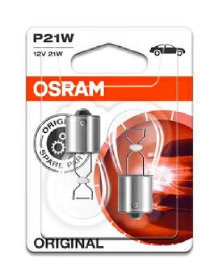 Лампа 12V P21W 21W BA15s OSRAM ORIGINAL LINE 2 шт. блистер 7506-02B