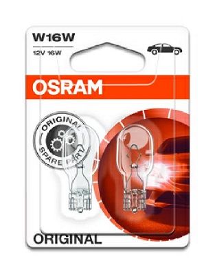 Лампа 12V W16W 16W W2,1x9,5d OSRAM ORIGINAL LINE 2 шт. блистер 921-02B