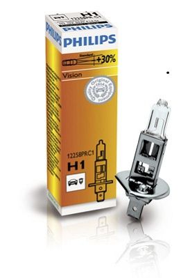 Лампа 12V H1 55W +30% PHILIPS Premium 1 шт. картон 12258PRC1