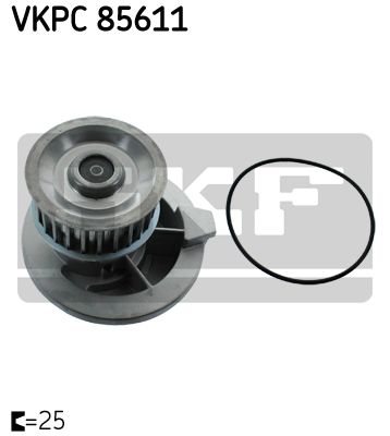 Помпа, водяной насос CHEVROLET Lacetti/Nubira/OPEL Kadett E/Vectra A SKF VKPC 85611