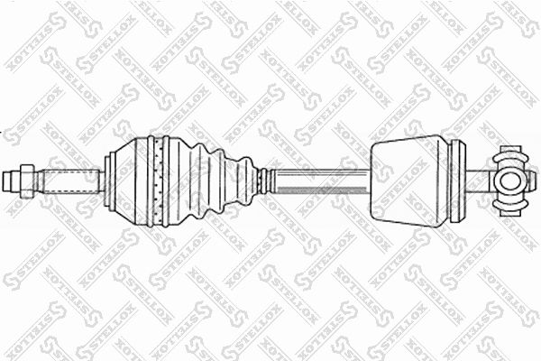 Привод левый 681mm, 24161 Dacia Logan 1.4-1.6i 04> STELLOX 1581766_SX