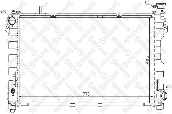 Радиатор основной STELLOX 10-25475-SX