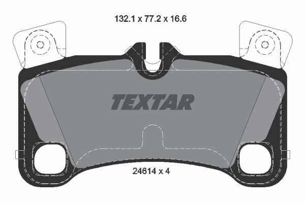 Колодки тормозные задние AUDI PORSCHE VOLKSWAGEN TEXTAR 2461401