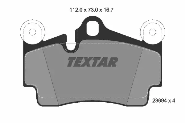 Колодки тормозные задние TEXTAR 2369402