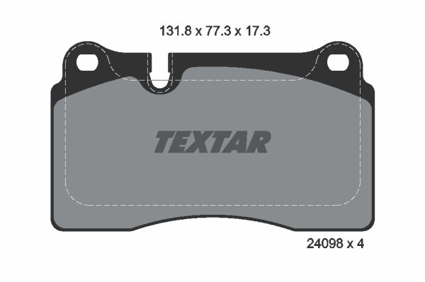 Колодки тормозные передние TEXTAR 2409801