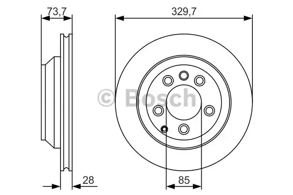 Диск тормозной задний, Premium-2 BOSCH 0 986 479 S20