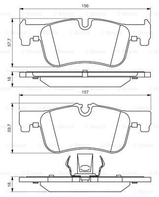 Колодки тормозные BMW 1 F20/F21 114-118 10- передние