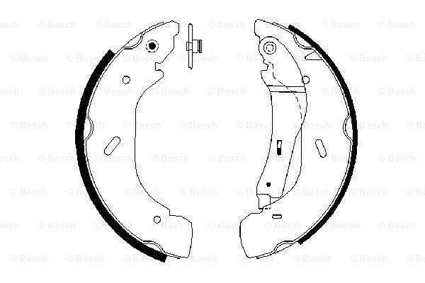 Колодки тормозные барабанные BOSCH 0 986 487 612