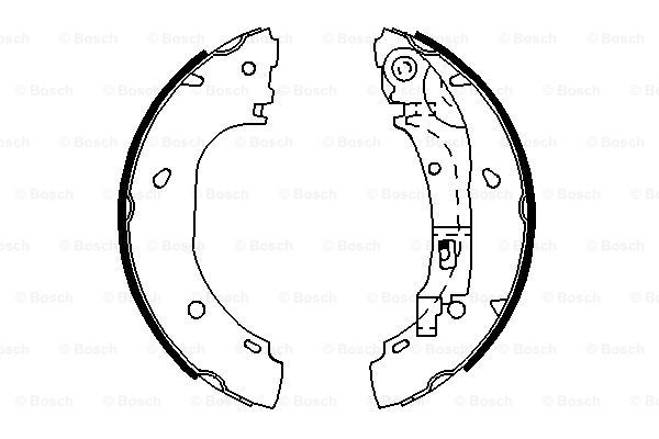 Колодки тормозные барабанные BOSCH 0 986 487 701