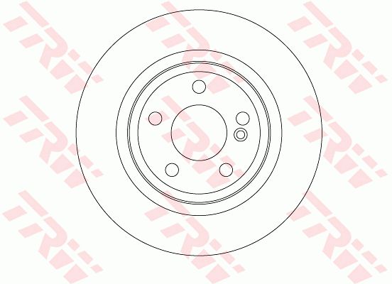 Диск тормозной задний MB A-W176 / B-W242/246 / CLA-C117/X117/X156 (11->) TRW DF6634