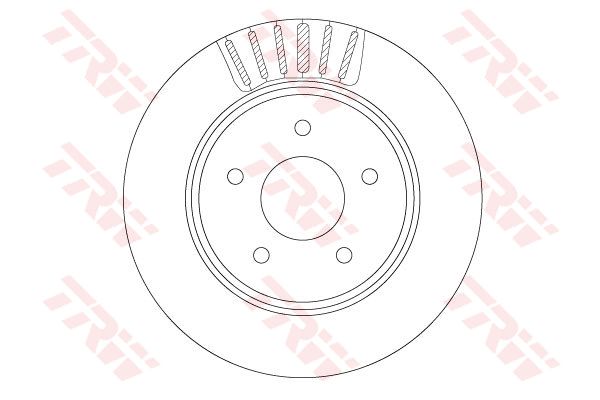 Диск тормозной задний NISSAN X-Trail (T32) 2014- TRW DF6789