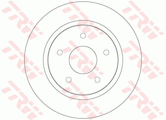 Диск тормозной задний TRW DF6325