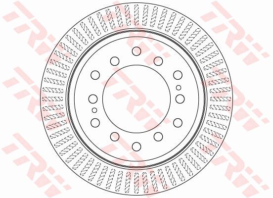 Диск тормозной задний TRW DF6342
