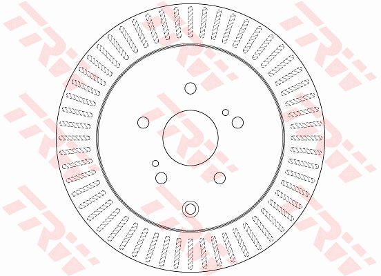Диск тормозной задний TRW DF6351