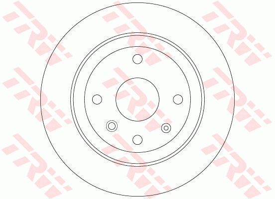 Диск тормозной задний TRW DF6360