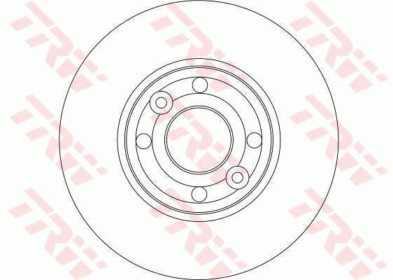 Диск тормозной передний NISSAN/RENAULT/Lada Largus.Vesta+ABS D=260mm TRW DF4364