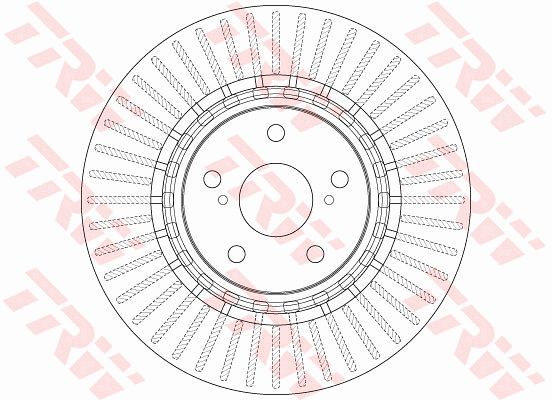 Диск тормозной передний TOYOTA RAV4 IV 2012-> /Vent D=328mm TRW DF6265