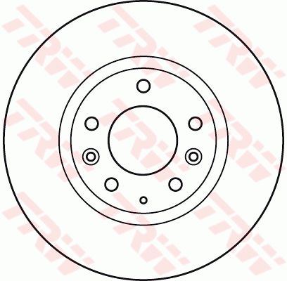 Диск тормозной передний TRW DF4958S