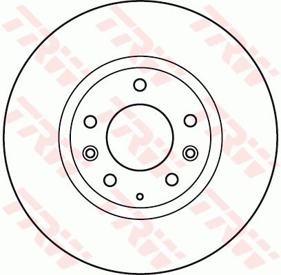 Диск тормозной передний TRW DF4974S