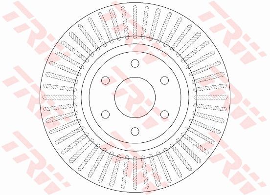 Диск тормозной передний TRW DF6425