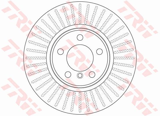 Диск тормозной передний TRW DF8050