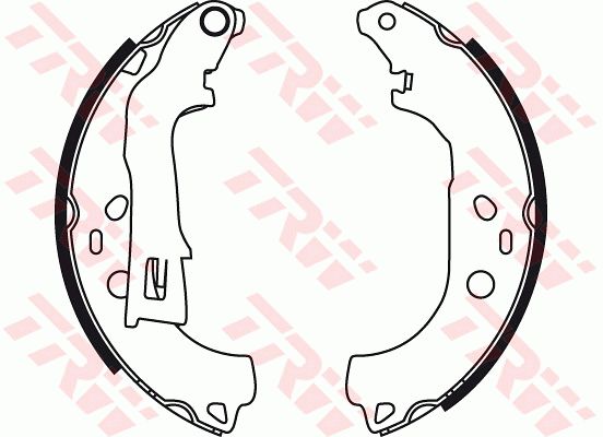 Колодки тормозные барабанные TRW GS8738