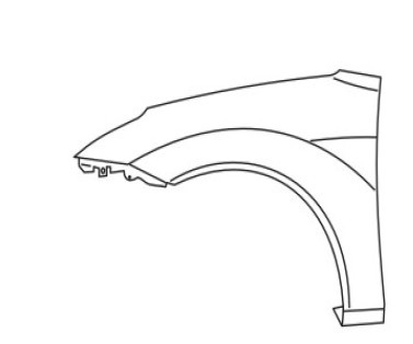 Крыло переднее l TYG FD10105BL