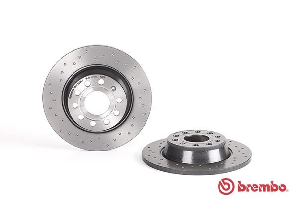 Диск тормозной задний VAG+Skoda 03-> Brembo Xtra D=282mm BREMBO 08.A202.1X