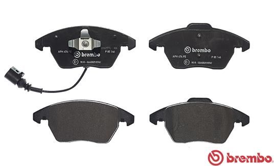 Колодки передние AD VW SEAT SKODA PA 03->06 BREMBO P85146