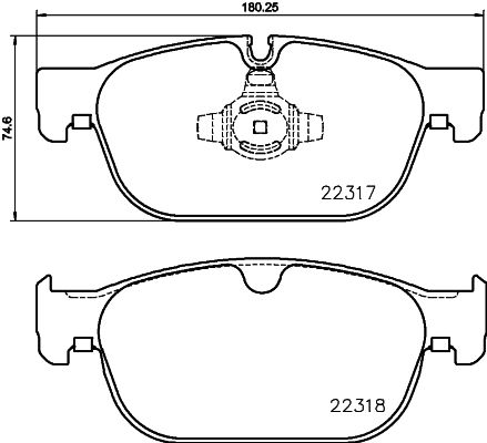 Колодки передние VOLVO S90 II/XC60 II/XC90 II BREMBO P86027