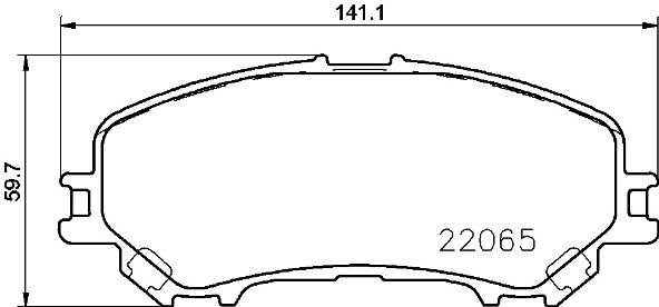 Колодки тормозные NISSAN QASHQAI 14 передние BREMBO P56100