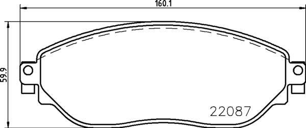 Колодки тормозные RENAULT TRAFIC/OPEL VIVARO 14- передние BREMBO P 59 082